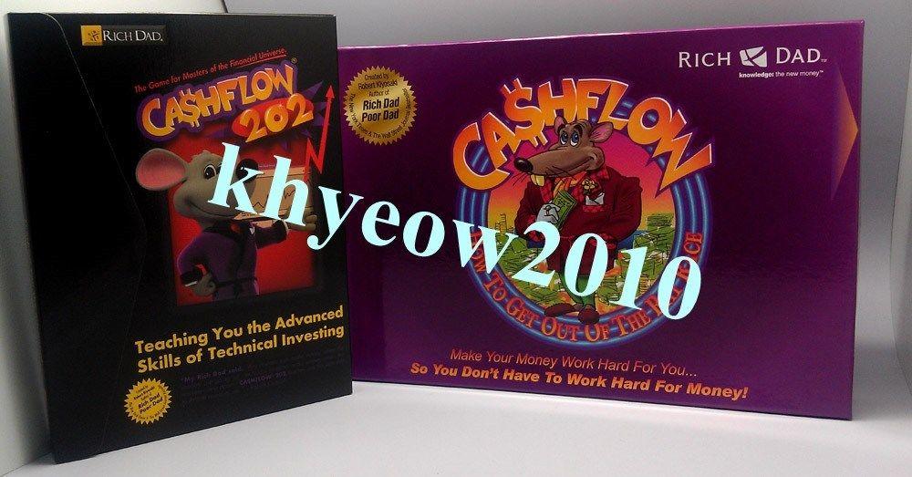 Cashflow 101 202 Board Game Rich Dad Poor Dad Robert Kiyosaki New Seal - 